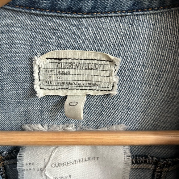 Current/Elliott The Mechanic Jean Jacket Denim Size 0 - Picture 6 of 14